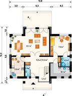 Симпатичний заміський котедж з виходом на терасу та великою вітальнею