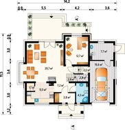 Оригінальна заміська вілла з еркерами в класичному стилі