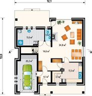 Стильна заміська садиба з другим поверхом та просторими кімнатами