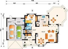 Проект великого котеджу 17 на 11