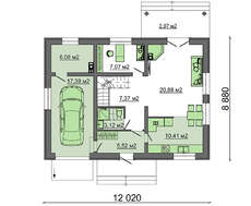 Сучасний котедж з просторими спальнями