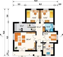 Приємного виду декорований деревом житловий будинок