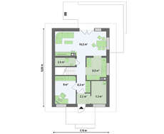 Проект компактного будинку площею 103 м²