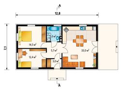 Милий двоповерховий будинок з просторою верандою