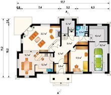 Величний заміський будинок з колонами