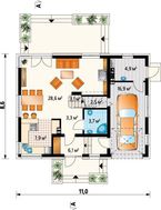 Затишний житловий будинок з просторою вітальнею