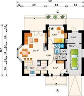 Існуючий котедж 11 м на 14 м