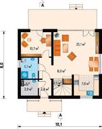 Котедж в два поверхи зі світлим фасадом