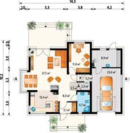 Чудовий двоповерховий будинок з еркером