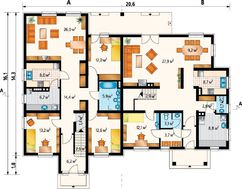 Проект чудового особняка площею 390 кв.м з дев'ятьма спальнями