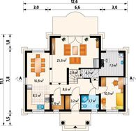 Чудовий світлий котедж з мансардою