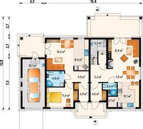 Планування привабливого особняка площею 234 кв. м з п'ятьма спальнями