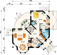 План особняка площею 231 кв. м в сучасному європейському стилі