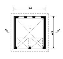 Архітектурний проект гаража на 2 машини