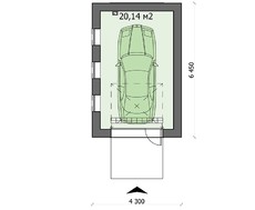 Архітектурний проект гаража 6м на 4м