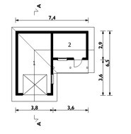 Архітектурний проект гаража з господарським приміщенням