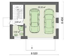 Великий гараж з мансардою і душовою кабіною