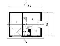 Проект мансардного будинку з гаражем і пічкою