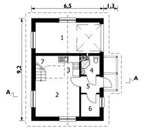 Гараж з горищним житловим приміщенням