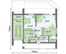 Проект для будівництва двоповерхового будинку