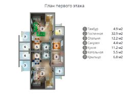 План чудового таунхауса на п'ять спалень