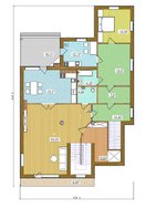 Проект затишного двоповерхового особняка для похилої ділянки