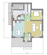 Проект мансардного будинку незвичайної форми