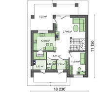 Стильний проект сучасного будинку з цегляним фасадом