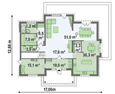 Проект представницького двоповерхового котеджу