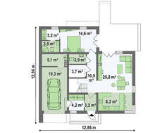 Проект модернового котеджу з площею до 150 m²