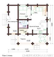 Двоповерховий особняк в сільському стилі