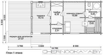 Елегантний невеликий будинок для відпочинку і водних процедур