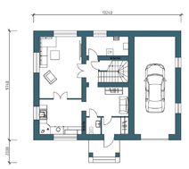 Компактний проект для будівництва котеджу з раціональним розподілом площ