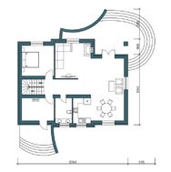 Проект вишуканого будинку незвичайної архітектурної форми