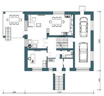 Двоповерховий просторий будинок з цокольним поверхом