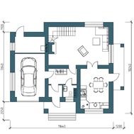 Гарний особняк з поєднаною кухнею-їдальнею