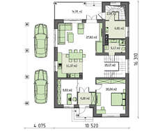 Проект будинку з мансардою для великої родини