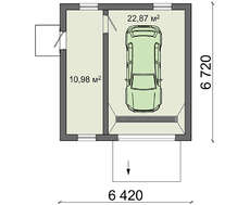 Симпатичний гараж на 1 авто
