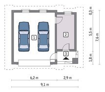 Привабливий гараж на 2 авто