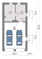 Цегляний гараж на 2 машини