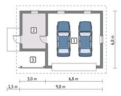 Життєрадісний гараж на 1 авто