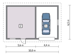 Гараж на 1 авто з житловою кімнатою