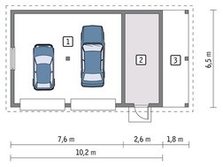 Гарний гараж на 2 автомобілі