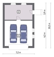 Проєкт чудового гаража на 2 авто