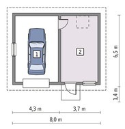 Гарний гараж на 1 машину