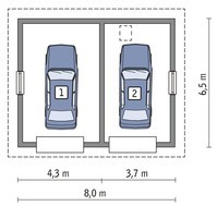 Гараж на 2 авто