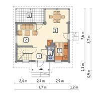 Гарний будинок з віконницями