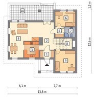 Гарний будинок з гаражем на 2 машини