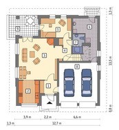 Цікавий будинок з гаражем на 2 авто