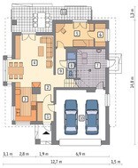 Двоповерховий будинок незвичайного планування